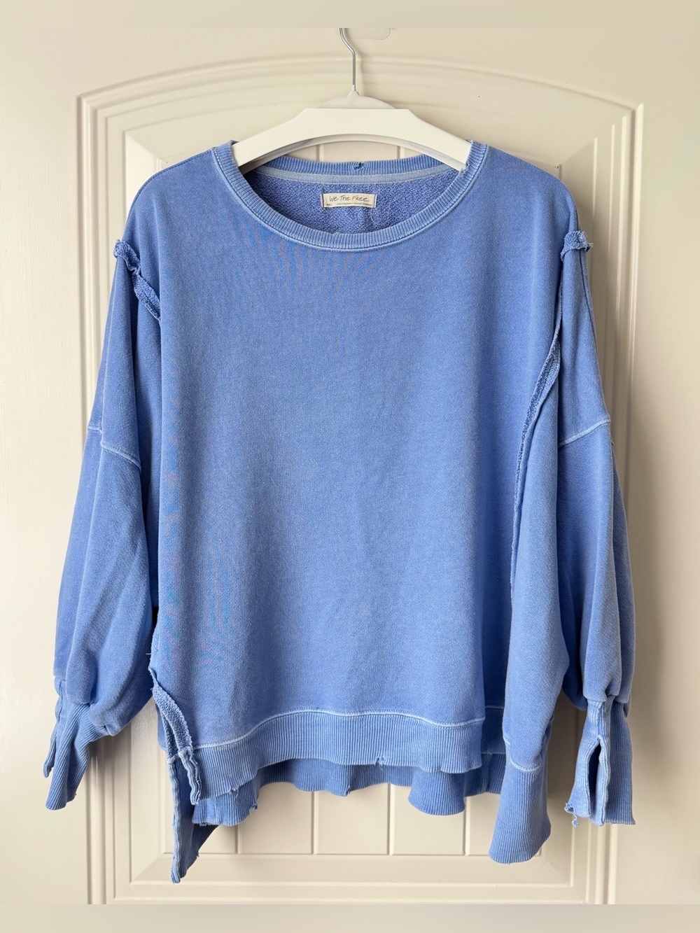 Free People We The Free Camden Oversized Sweatshirt Mountain Spring S - Picture 3 of 11